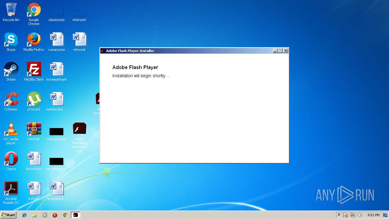 Adobe Flash Player Installation Will Begin Shortly Stuck